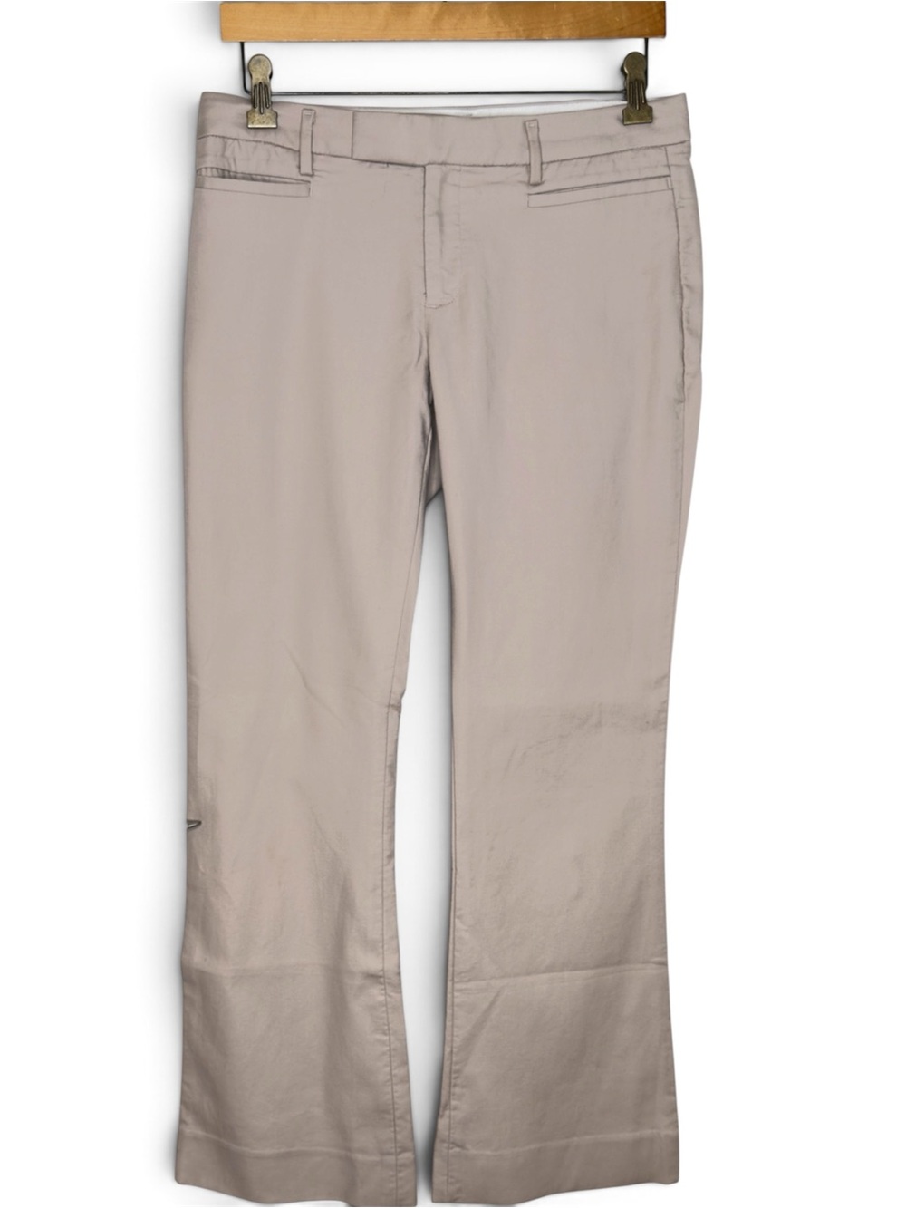 GAP Modern Boot Women's Khaki Pants Size 2A Twill 100% Cotton